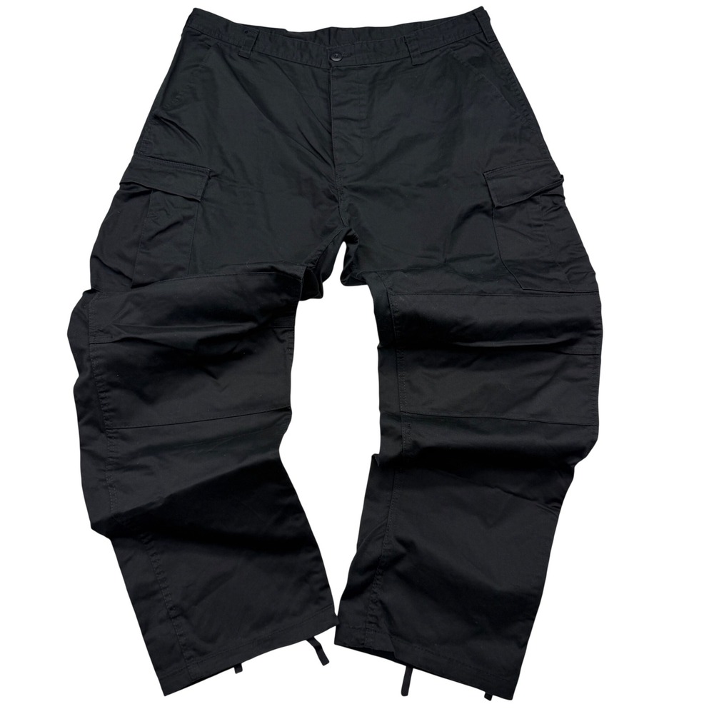 Advantex Cargo Pants 35-39x32 Black Tactical BDU Military Style Utility Pants